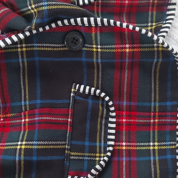 Harajuku Mini For Target Red and Blue Plaid Kids Blazer - Picture 8 of 11